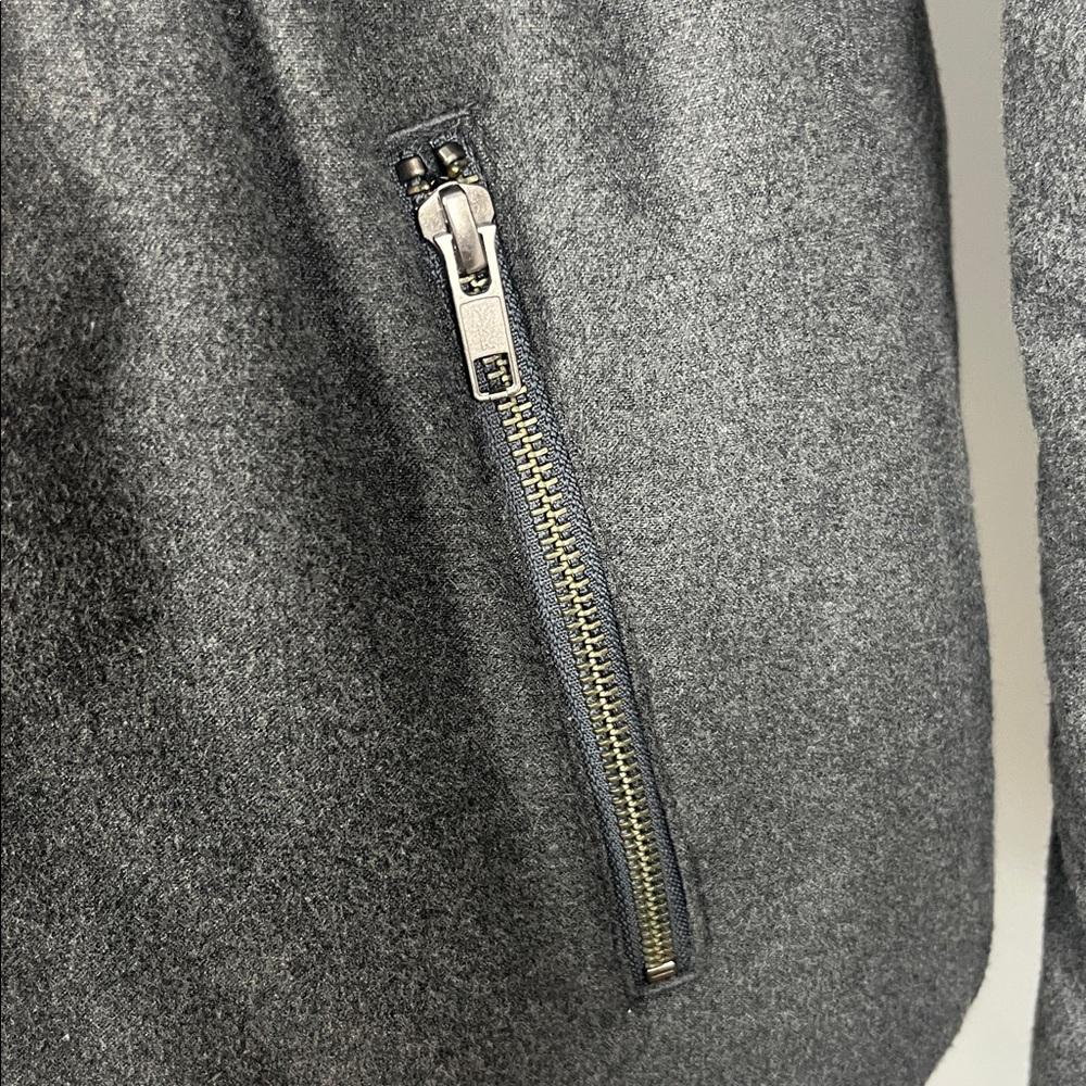 LOFT Charcoal Gray Puffer Jacket - Picture 5 of 9